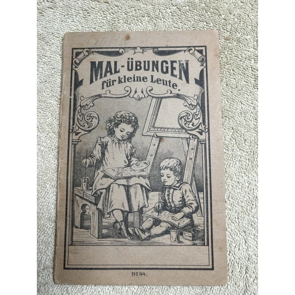 Antique German Children's Coloring Book Mal-Übungen für kleine Leute No 44
